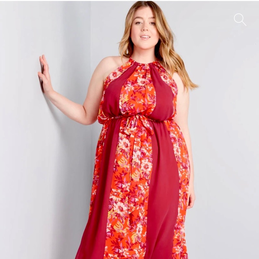 Special occasion floor length chiffon dress